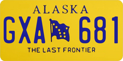 AK license plate GXA681