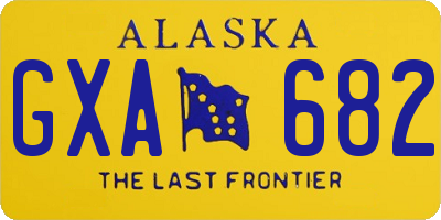 AK license plate GXA682