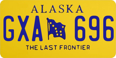 AK license plate GXA696