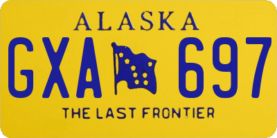 AK license plate GXA697