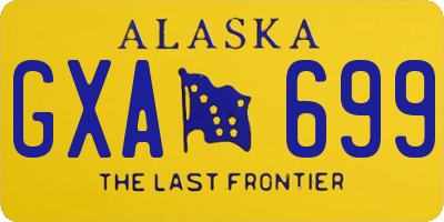 AK license plate GXA699