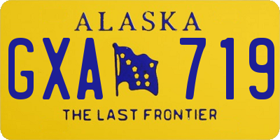 AK license plate GXA719