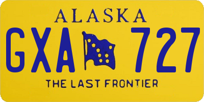 AK license plate GXA727