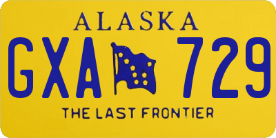 AK license plate GXA729