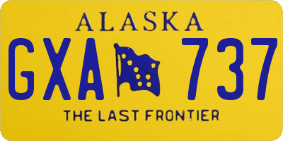 AK license plate GXA737