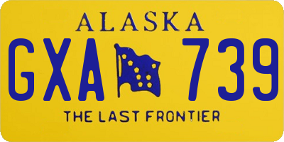 AK license plate GXA739