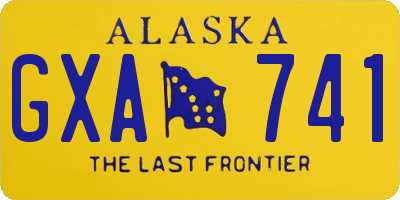 AK license plate GXA741