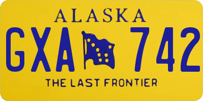 AK license plate GXA742