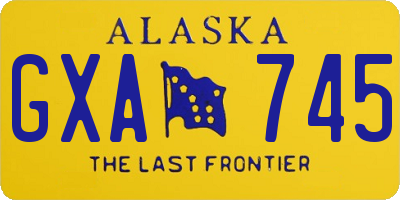 AK license plate GXA745