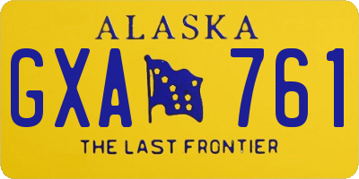 AK license plate GXA761