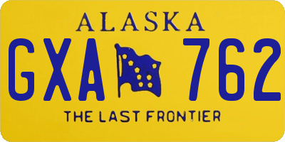 AK license plate GXA762