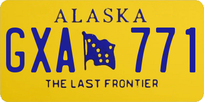 AK license plate GXA771