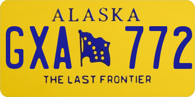 AK license plate GXA772