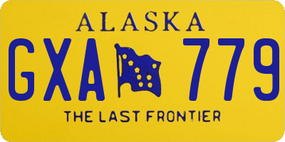 AK license plate GXA779