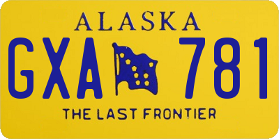 AK license plate GXA781