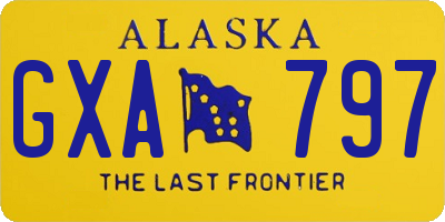 AK license plate GXA797