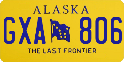 AK license plate GXA806