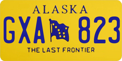 AK license plate GXA823