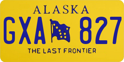 AK license plate GXA827