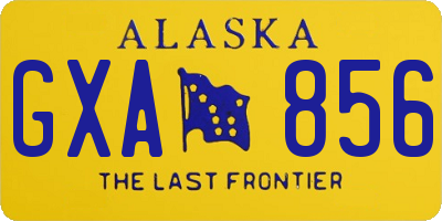 AK license plate GXA856