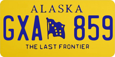 AK license plate GXA859