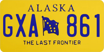 AK license plate GXA861