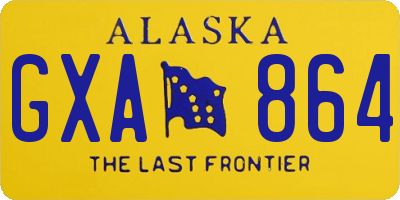 AK license plate GXA864