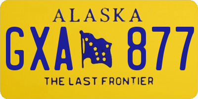 AK license plate GXA877