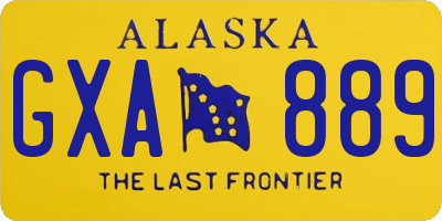 AK license plate GXA889