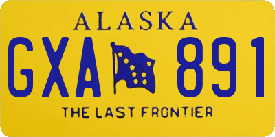 AK license plate GXA891