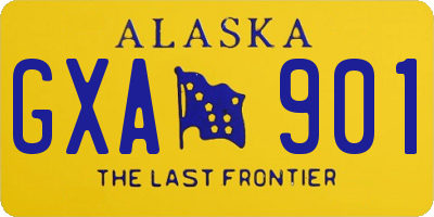 AK license plate GXA901