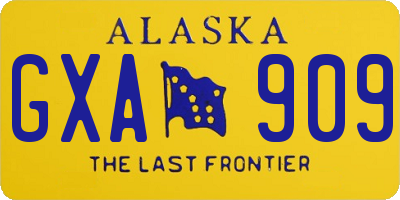 AK license plate GXA909