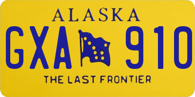 AK license plate GXA910