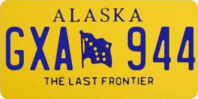 AK license plate GXA944