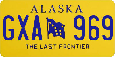 AK license plate GXA969