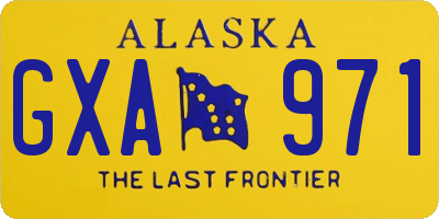 AK license plate GXA971