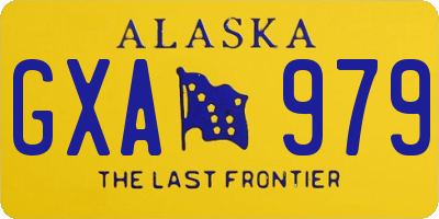 AK license plate GXA979