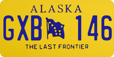 AK license plate GXB146