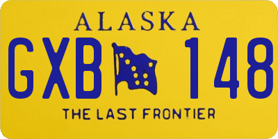 AK license plate GXB148