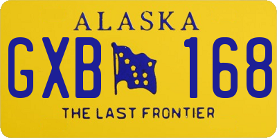 AK license plate GXB168