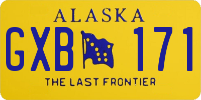 AK license plate GXB171