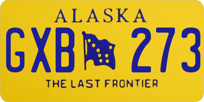 AK license plate GXB273