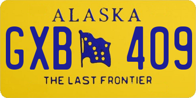 AK license plate GXB409