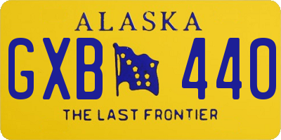 AK license plate GXB440