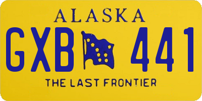 AK license plate GXB441