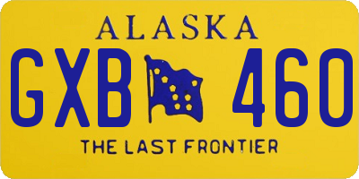 AK license plate GXB460