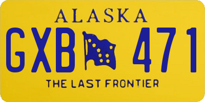 AK license plate GXB471