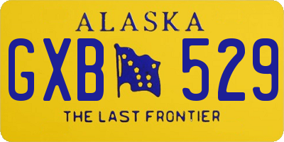 AK license plate GXB529