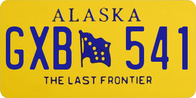 AK license plate GXB541