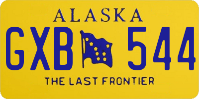 AK license plate GXB544